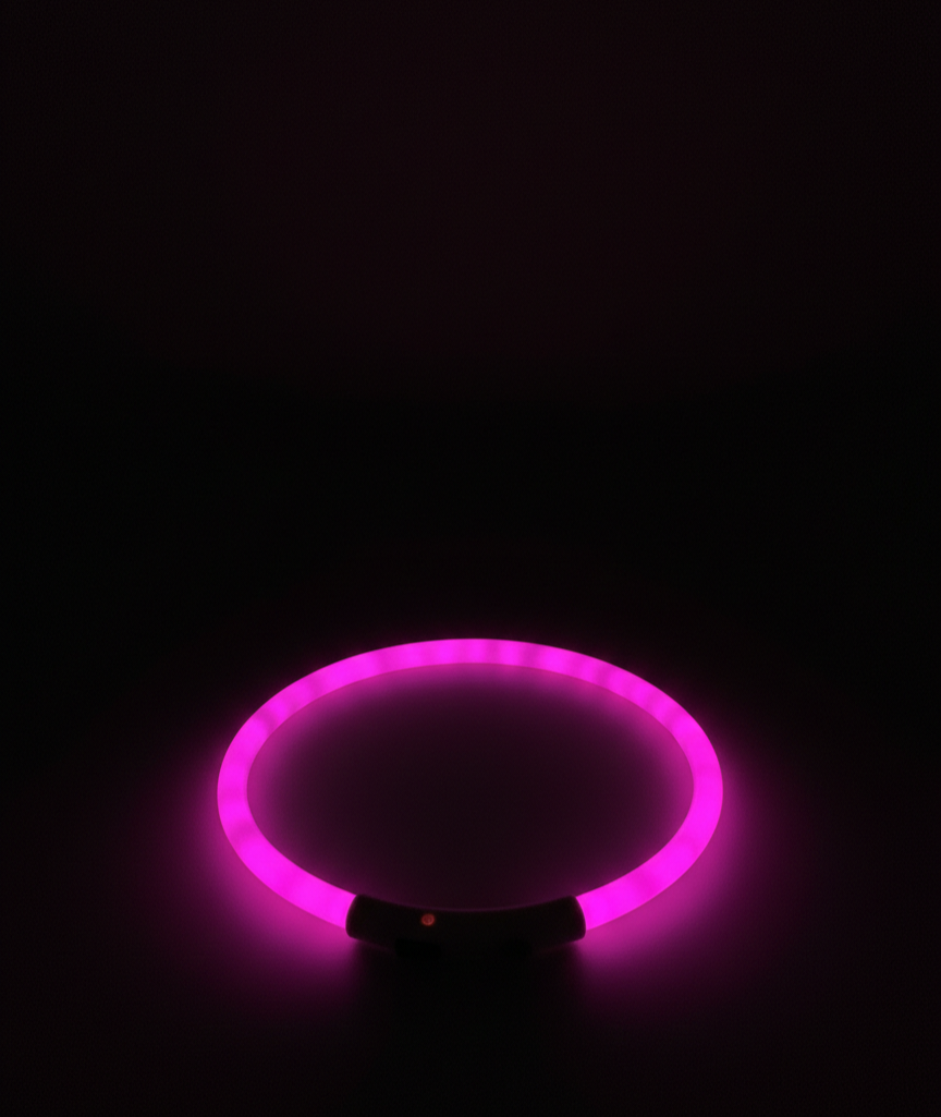 USB Rechargeable LED Dog Collar – Night Safety Glow for Evening Walks