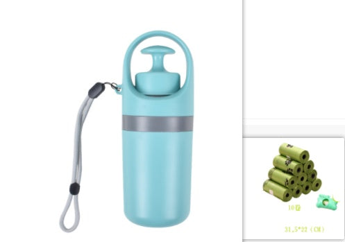 Portable Dog Poop Scooper – Easy Waste Pickup Tool with Built-in Bag Dispenser