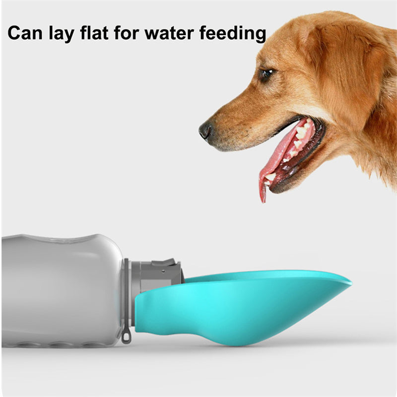 800 ml Portable Dog Water Bottle – Leakproof, Foldable Drinking Bowl for Golden Retrievers & Outdoor Walks